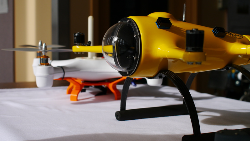 Illustration for article titled This Dunkable Drone Will Suck Up Whale Snot for Science
